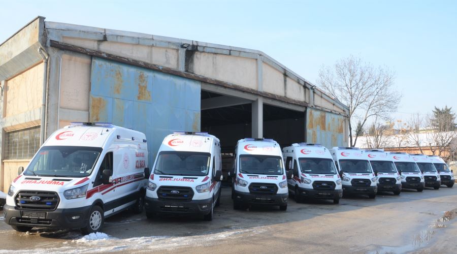 Bursa’ya 10 ambulans daha geldi 