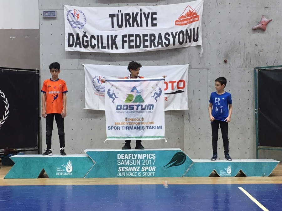 Spor tırmanışta Türkiye şampiyonu İnegöl’den