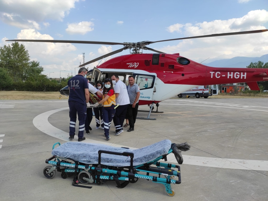 Helikopter Ambulans 46 Yaşındaki Hasta İçin Havalandı