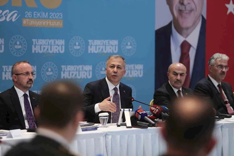 İçişleri Bakanı Yerlikaya, Bursa’nın son 120 günlük operasyon bilançosunu açıkladı
