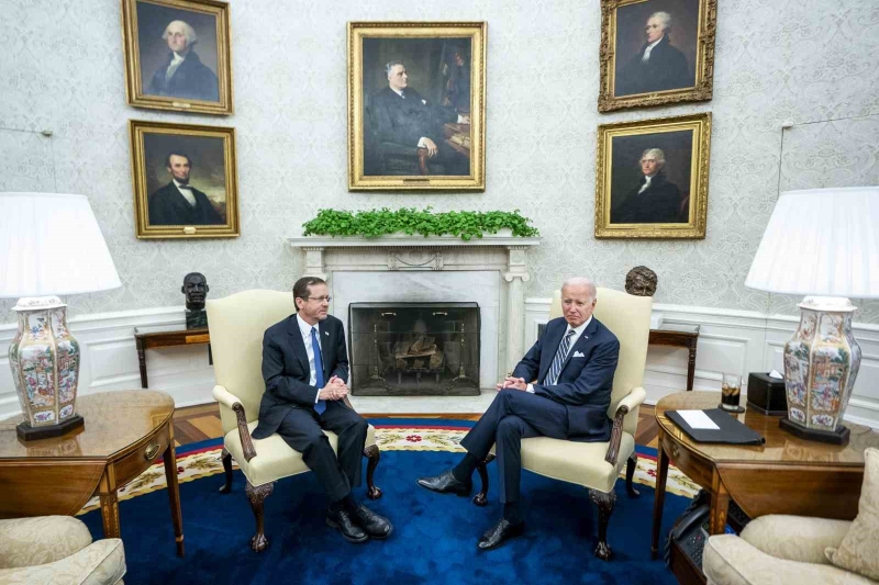 ABD Başkanı Biden, İsrail Cumhurbaşkanı Herzog’u Beyaz Saray’da ağırladı
