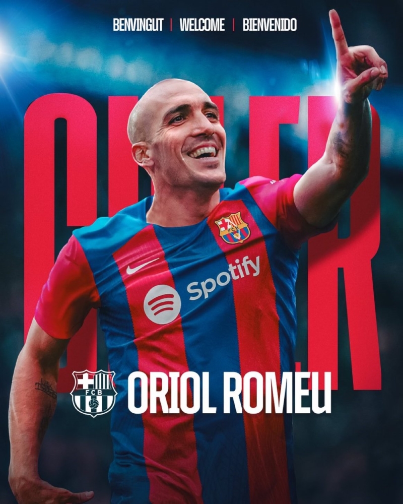 Barcelona, Oriol Romeu ile 3 yıllık sözleşme imzaladı
