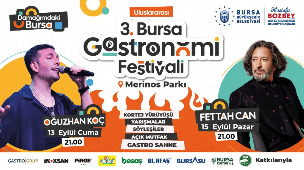 Bursa Gastronomi Festivali’nde ünlüler yağmuru