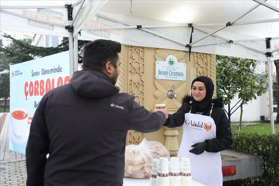 Öğrencilere Sabah Çorbası İnegöl Belediyesi’nden