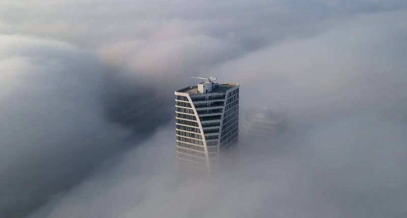 Bursa’da sis şehri yuttu
