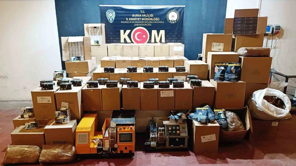 Bursa’da kaçak sigara ve tütün operasyonu: 4 şüpheli yakalandı