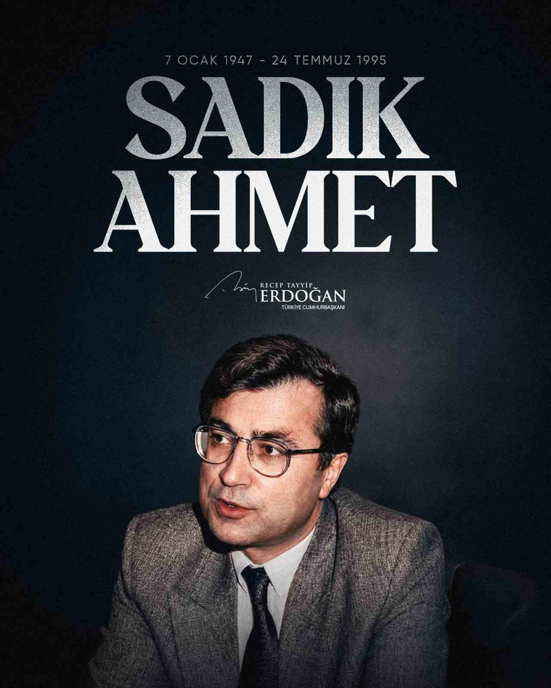 Cumhurbaşkanı Erdoğan, Dr. Sadık Ahmet’i vefatının 31’inci yılında andı
