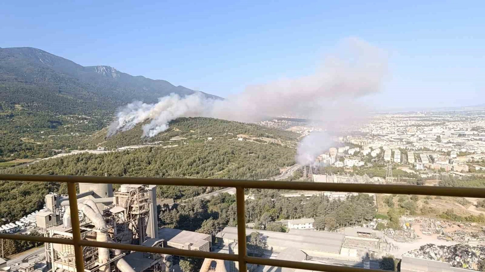 Bursa'daki Orman Yangınlarına Havadan Güçlü Müdahale