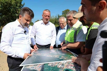 Bursa Büyükşehir Karacabey'de Yatırımları Yerinde İnceledi